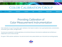 Tablet Screenshot of colorcalibrationgroup.com